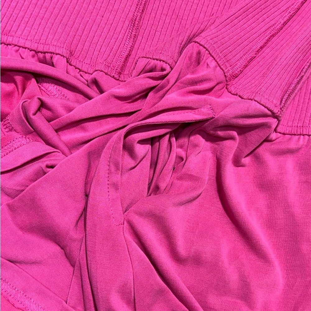 NWT Anthropologie Daily Practice Buzzer Beater Cotton Blend Pink Mini Dress Sz L - Picture 11 of 11